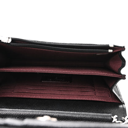 Chanel Caviar Quilted Mini Wallet On Chain WOC Black 5 of 11