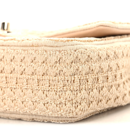 Chanel Crochet Embroidered Mini Rectangular Flap Beige 10 of 11