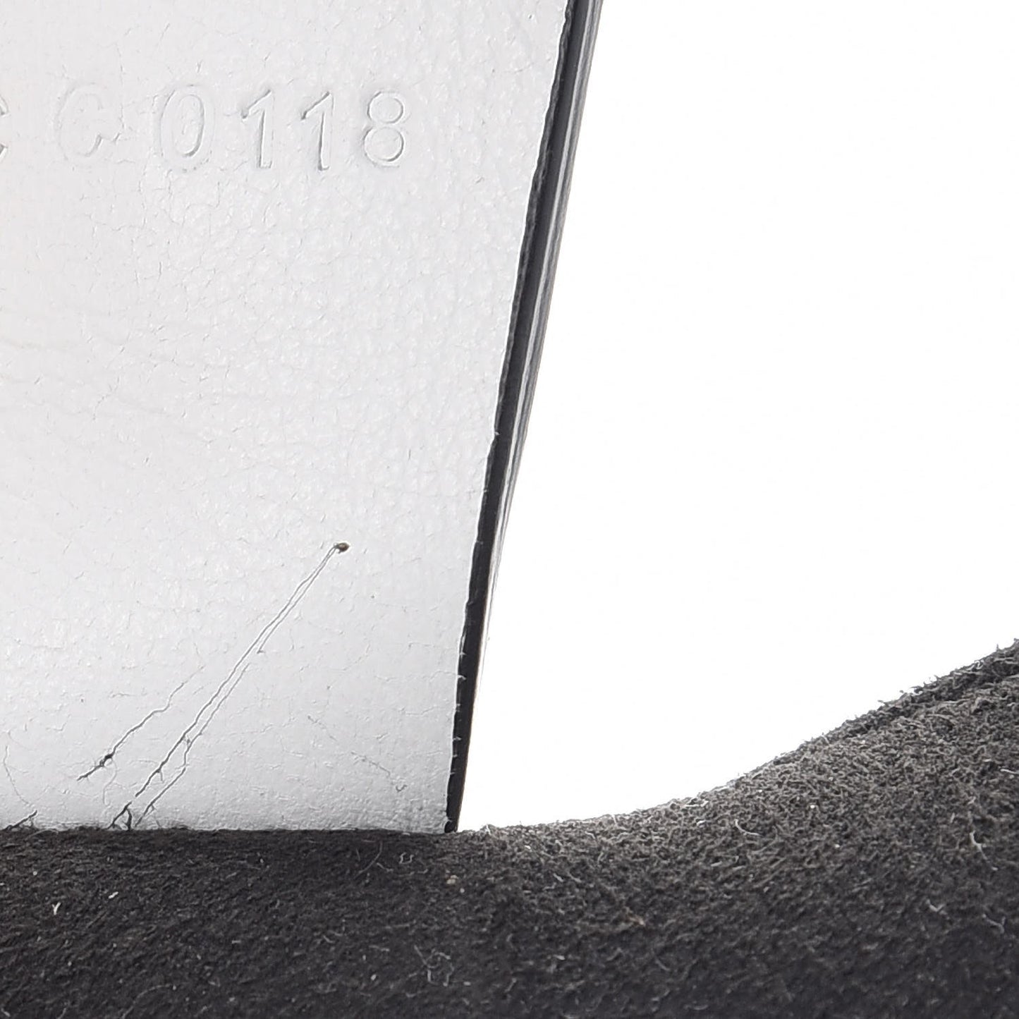 Calfskin Degrade Infinity Bucket Bag Black White