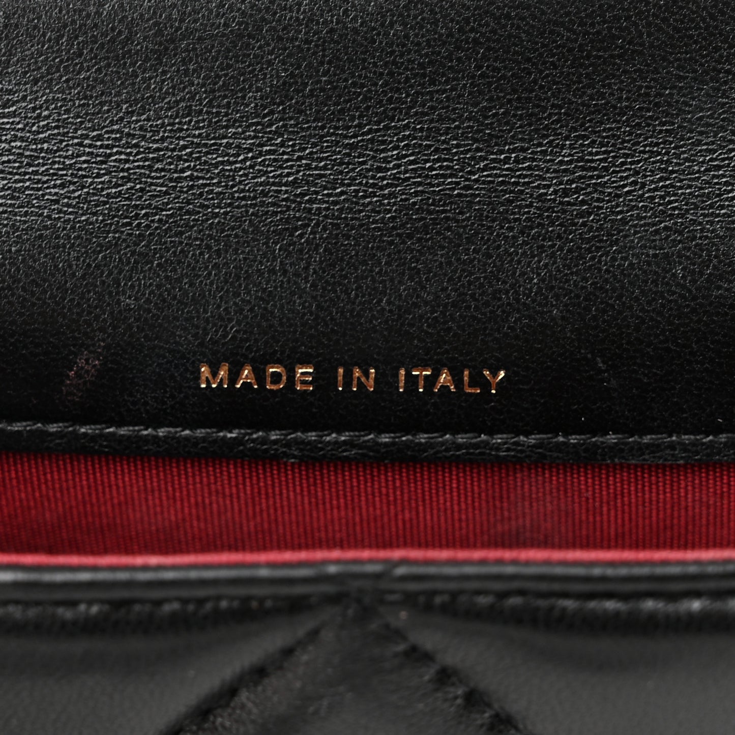 Lambskin Quilted Chanel 19 Phone Holder With Chain Black