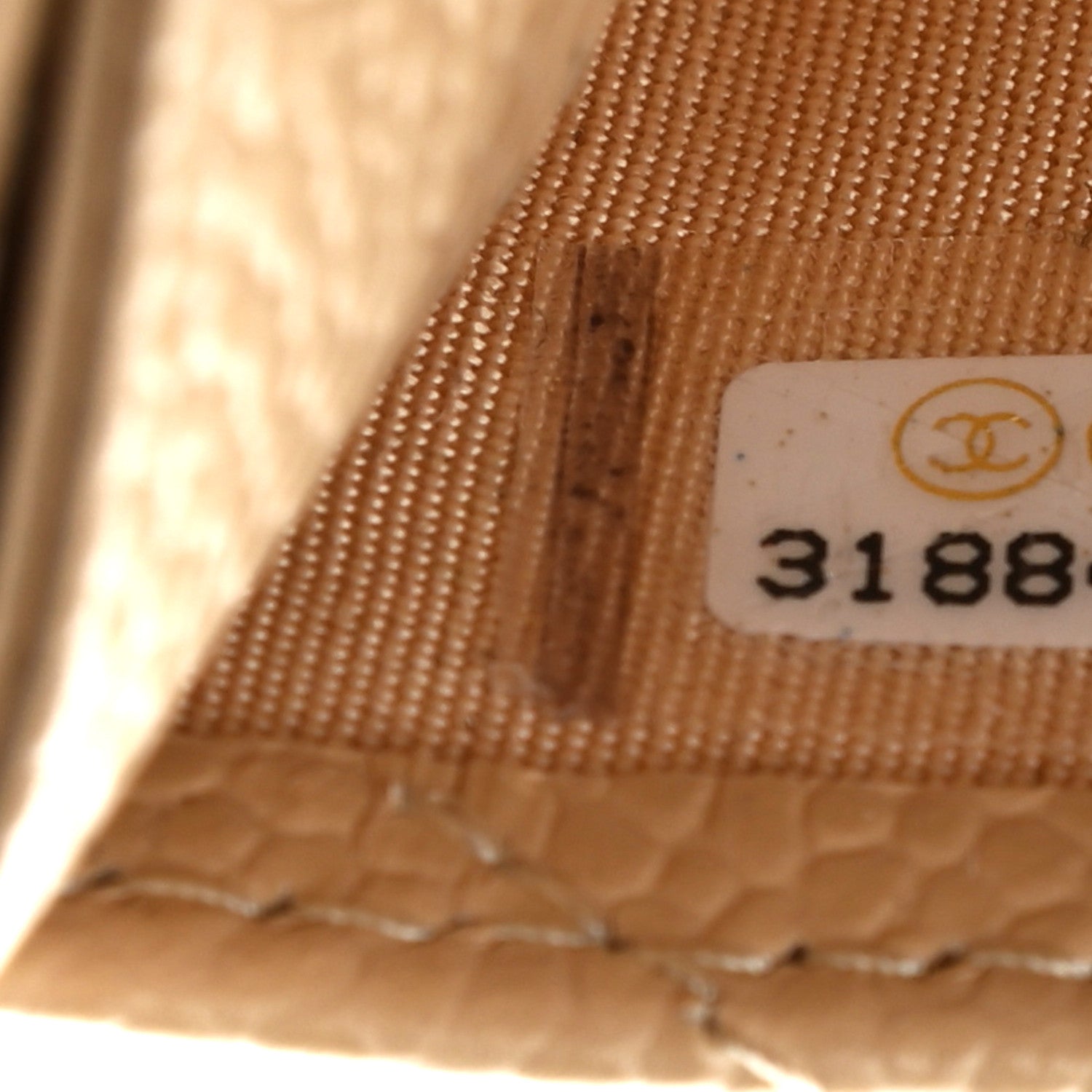 Chanel Caviar Quilted Card Holder Beige 8 of 9