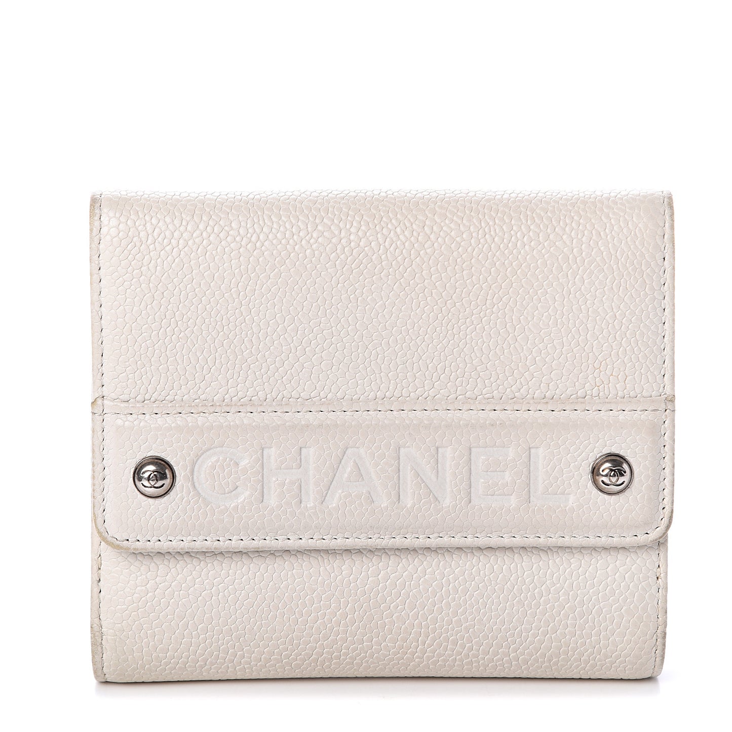 Caviar Outdoor Ligne French Wallet White