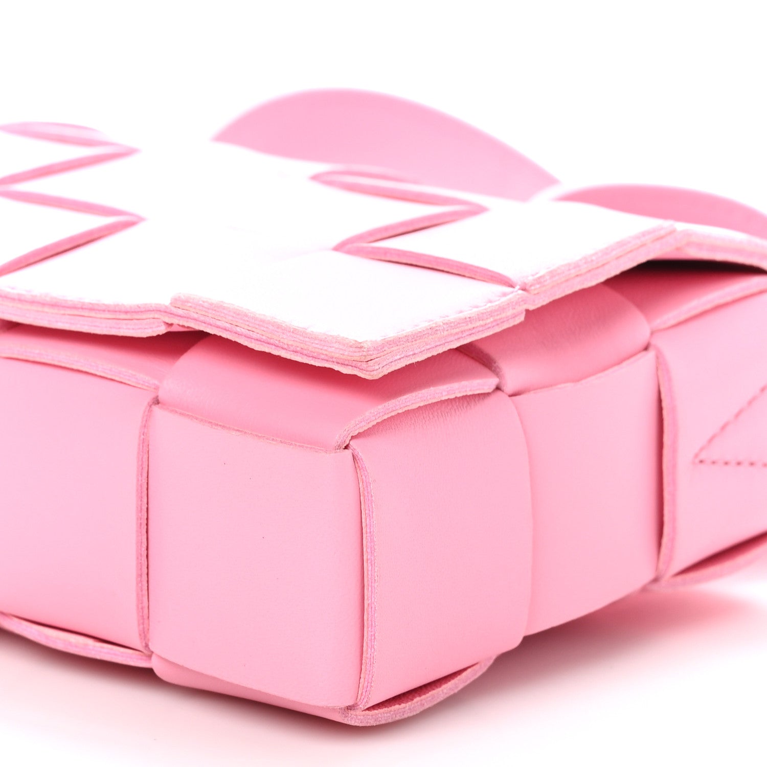 Bottega Veneta Lambskin Maxi Intreccio Small Cassette Crossbody Bag Ribbon 8 of 9