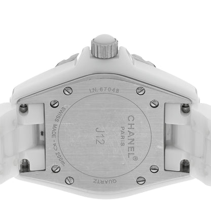 Chanel Stainless Steel Ceramic 33mm J12 Quartz Watch White 4 of 4