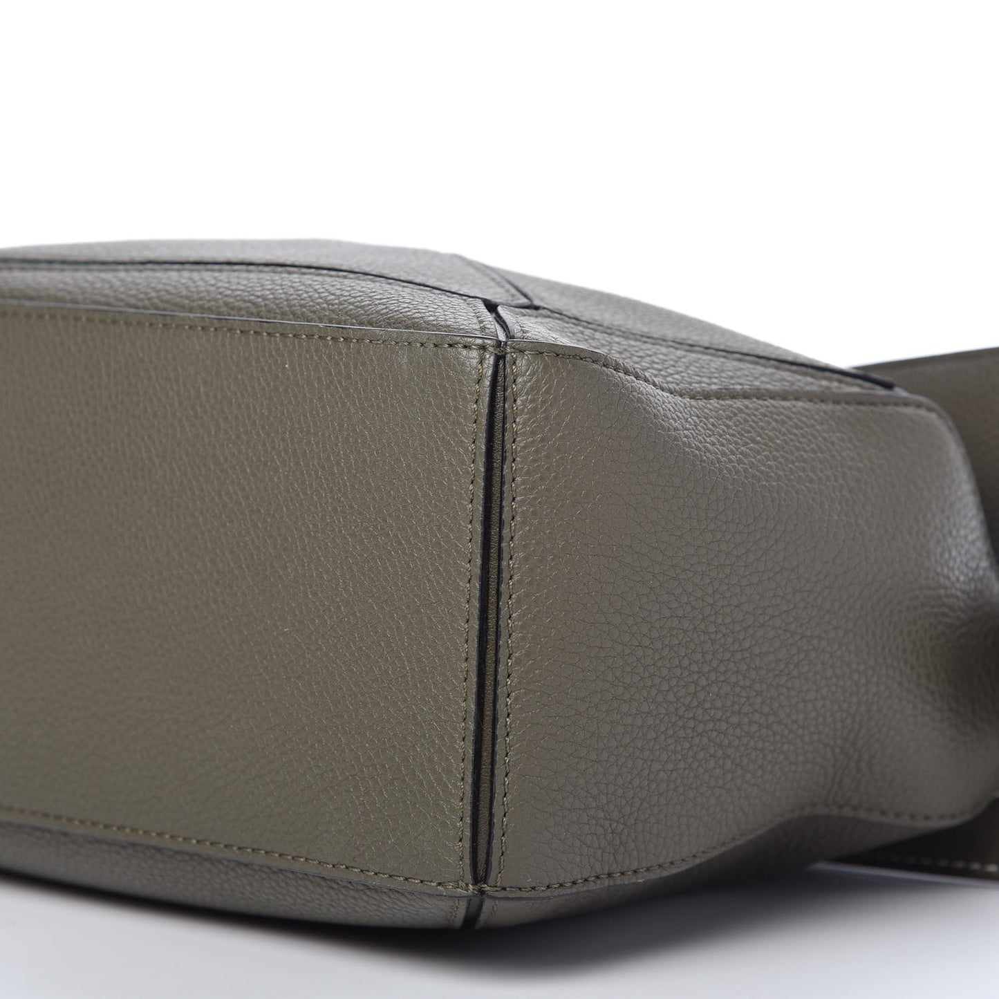 Calfskin Small Puzzle Bag Khaki Green