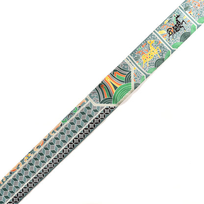 Hermes Silk Collections Imperiales Twilly Black Bouton D'or Vert 3 of 4