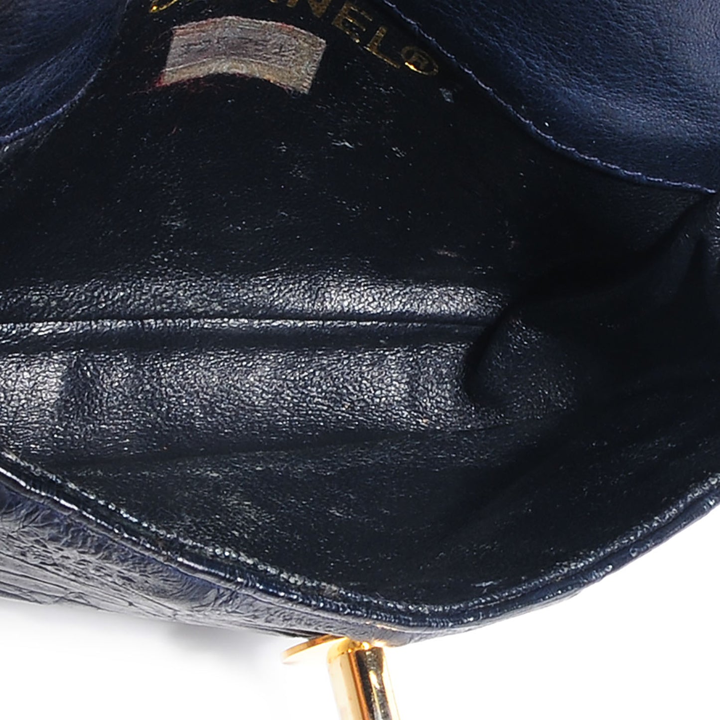 Alligator Flap Waist Belt Bag Navy Blue