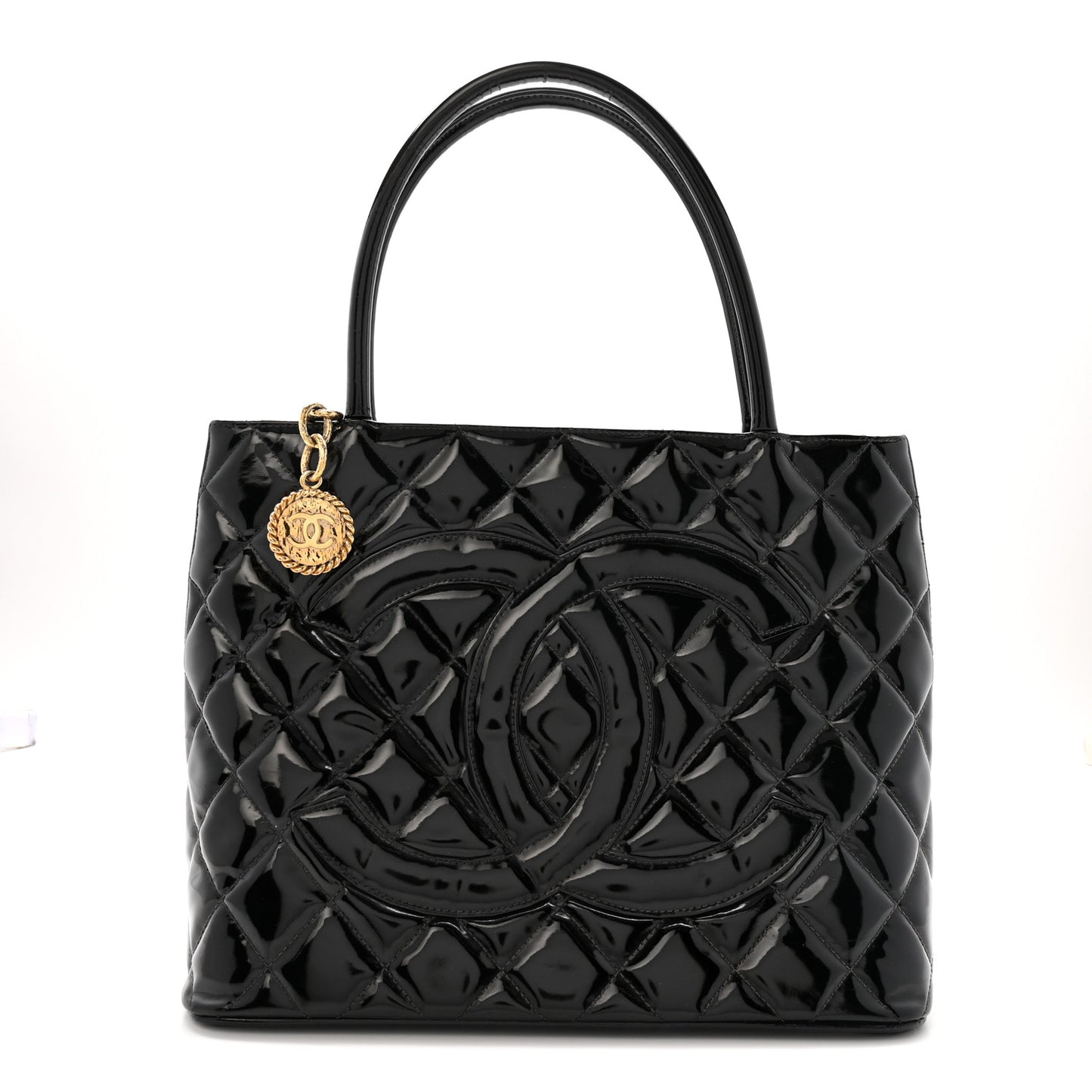 Patent Medallion Tote Black