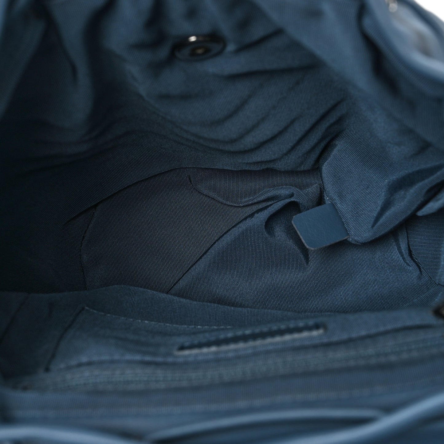 Calfskin Chevron Quilted Small Urban Spirit Backpack Blue