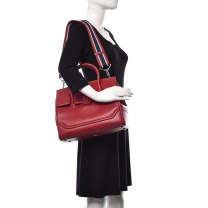 Versace Calfskin Large Palazzo Empire Bag Deep Red 2 of 10