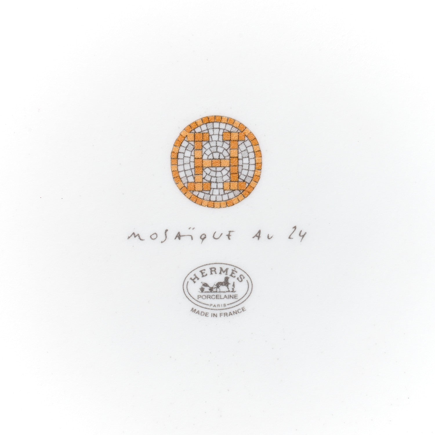 Hermes Porcelain Mosaique au 24 Sushi Plate 4 of 5