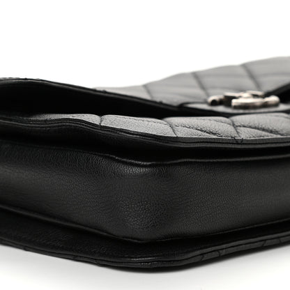 Chanel Goatskin Quilted Large Perfect Edge Flap Black 8 of 11