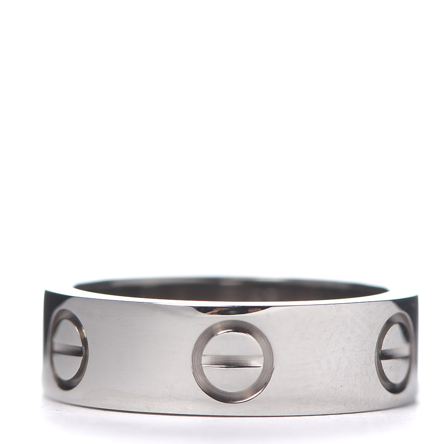 Cartier 18K White Gold 5.5mm LOVE Ring 50 5.25 3 of 4