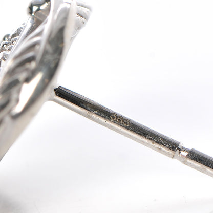David Yurman Sterling Silver Diamond 13mm Infinity Earrings 4 of 5