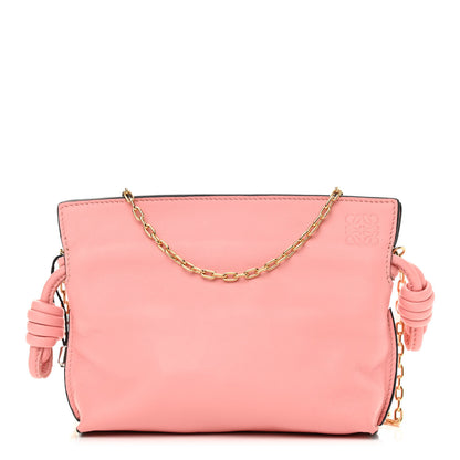 Loewe Calfskin Nano Flamenco Knot Clutch Warm Blossom 1 of 10