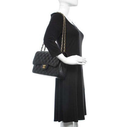 Chanel Caviar Quilted Jumbo Double Flap Black 2 of 10