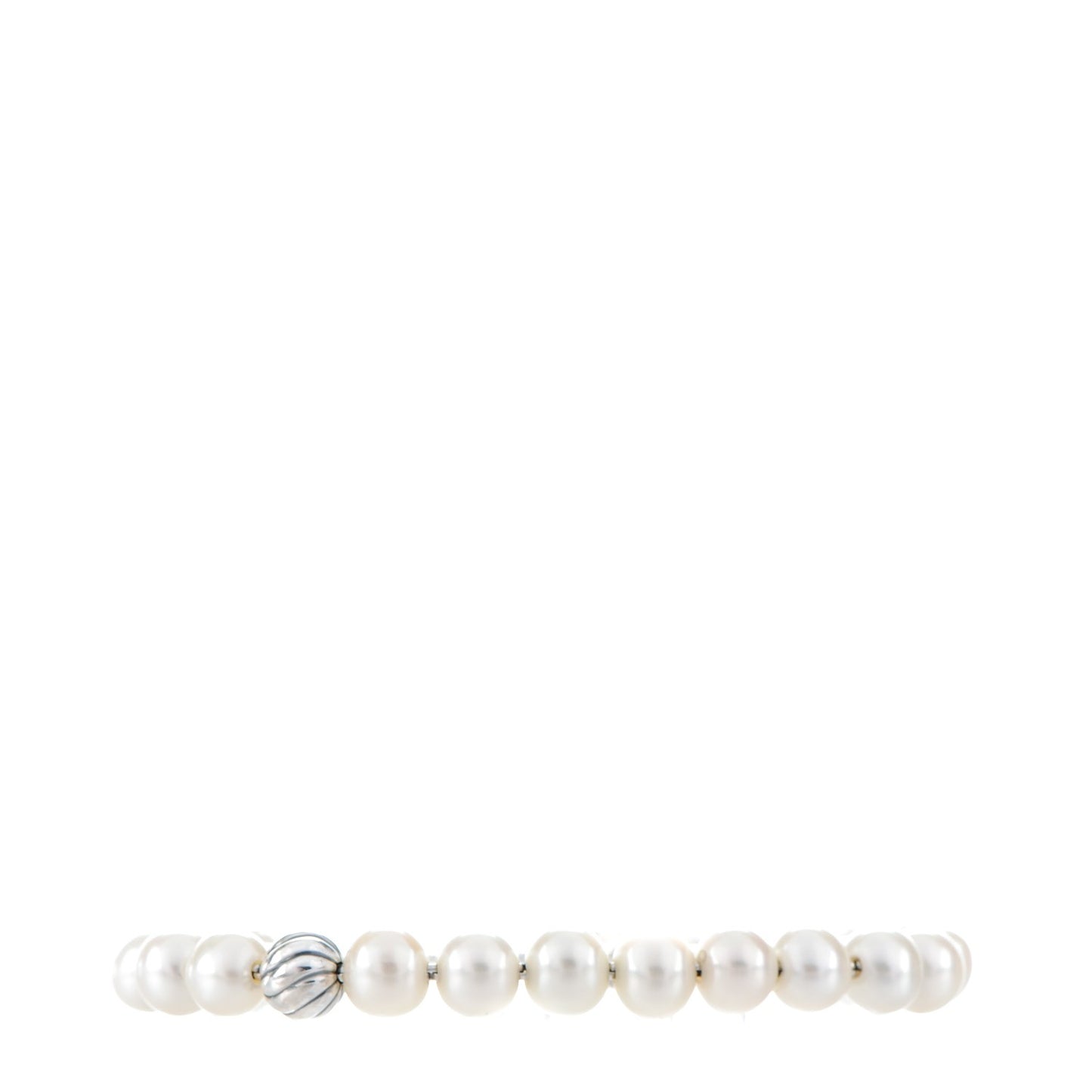 Sterling Silver Pearl 8mm Spiritual Bead Bracelet