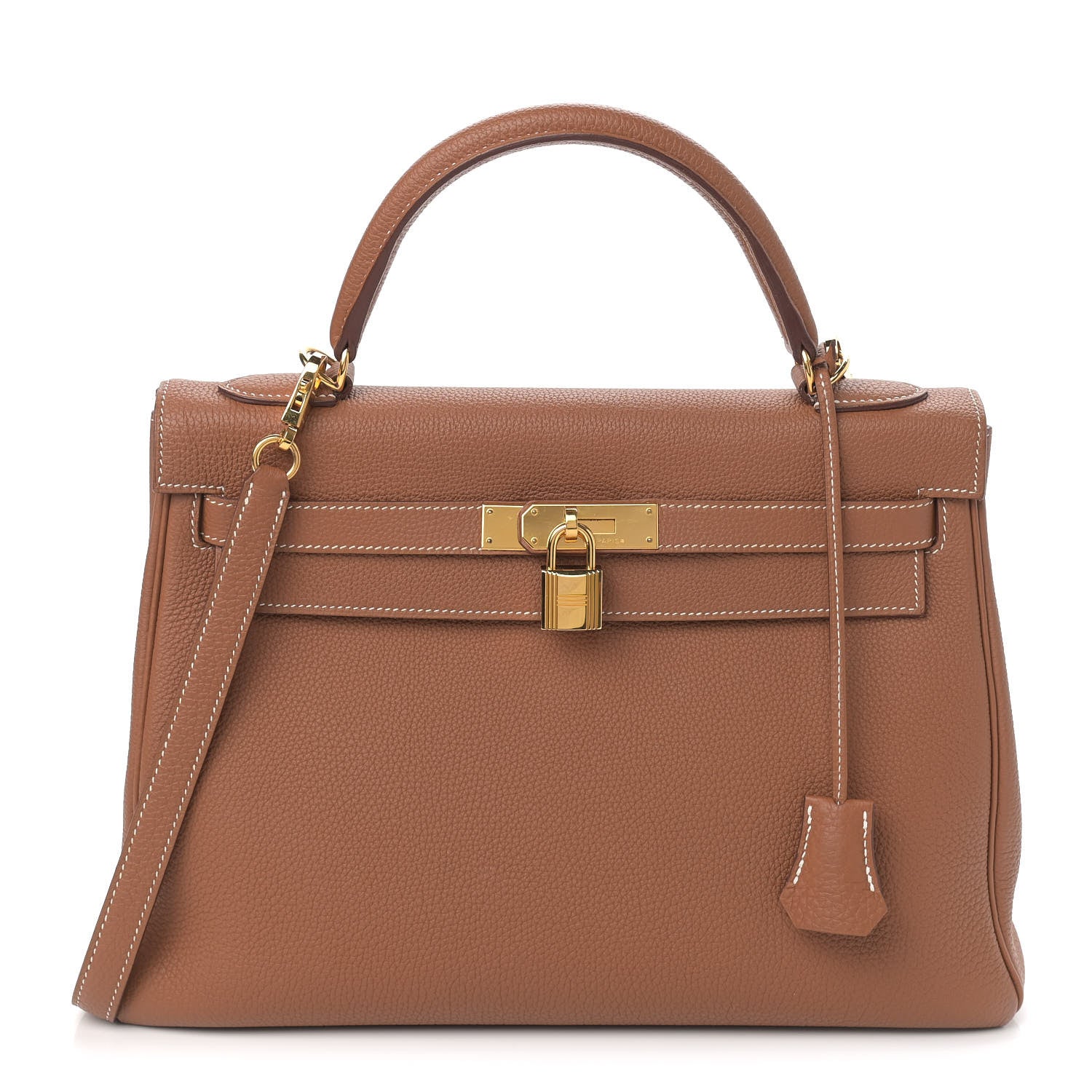 Hermes Togo Kelly Retourne 32 Gold 1 of 11