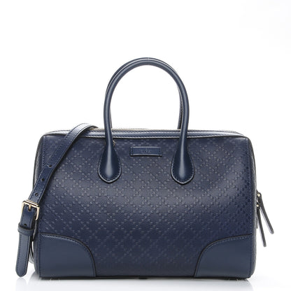 Gucci Hilary Lux Bright Diamante Top Handle Bag Classic Marine 1 of 8