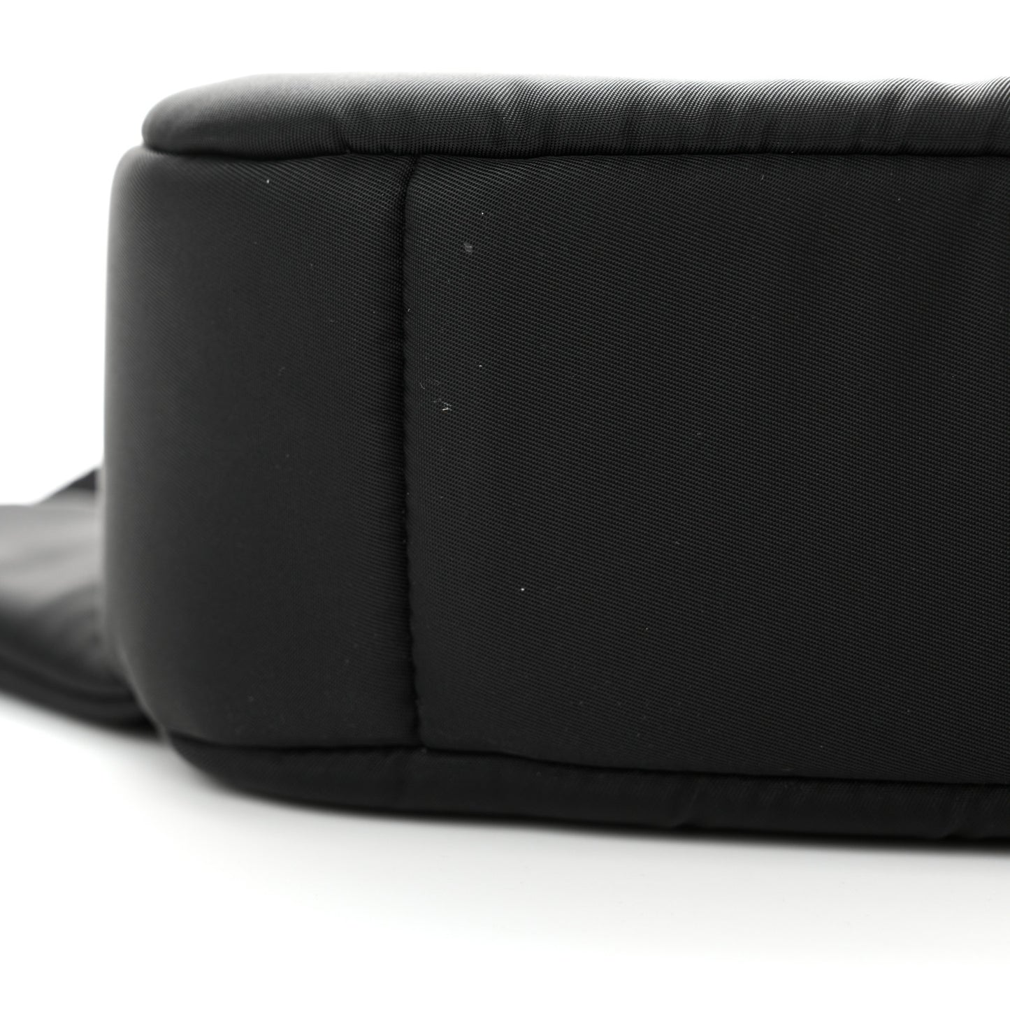 Tessuto Nylon Soft Padded Belt Bag Black