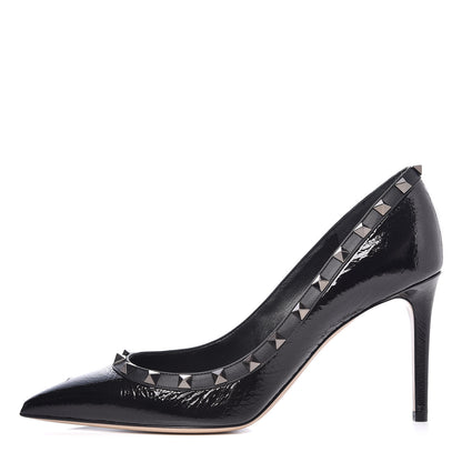 Valentino Garavani Patent Rockstud 85mm Pumps 40 Black 1 of 10