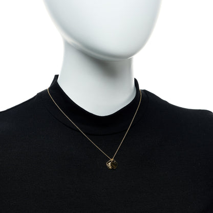 Tiffany 18K Yellow Gold Return to Tiffany Mini Double Heart Tag Pendant Necklace 2 of 6