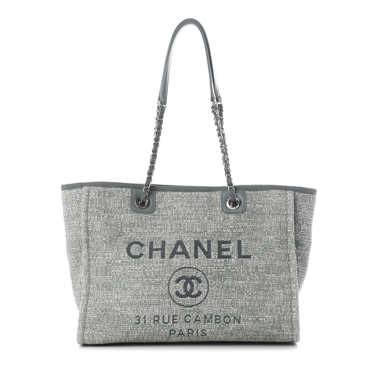 Canvas Small Deauville Tote Green