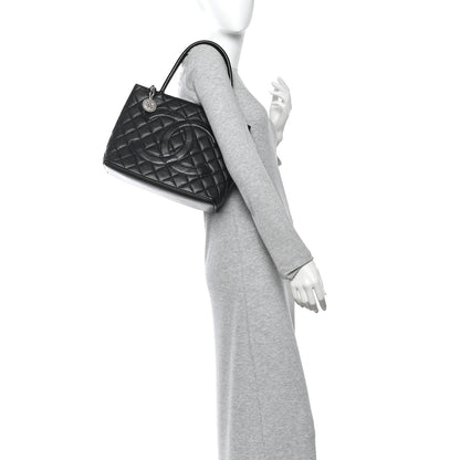 Chanel Caviar Quilted Medallion Tote Black 2 of 15