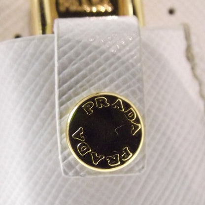 Prada Saffiano Perforated Bauletto White 9 of 14