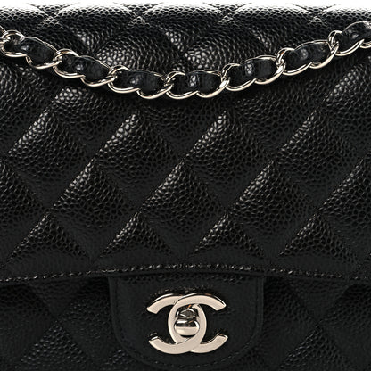 Chanel Caviar Quilted Medium Double Flap Black 8 of 11