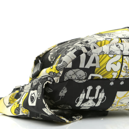 Prada X JAMES JEAN Tessuto Nylon Robot Monkey Belt Bag Black 7 of 12