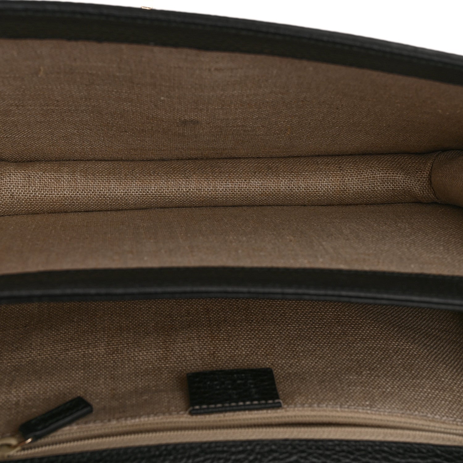 Gucci Dollar Calfskin Interlocking G Shoulder Bag Black 5 of 14