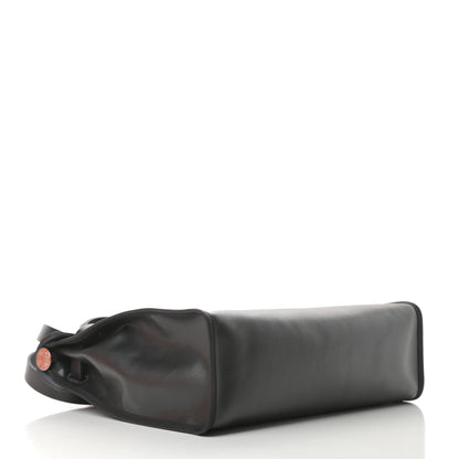 Hermes Toile H Berline Vache Hunter Herbag Zip PM 31 Black Ecru 5 of 12