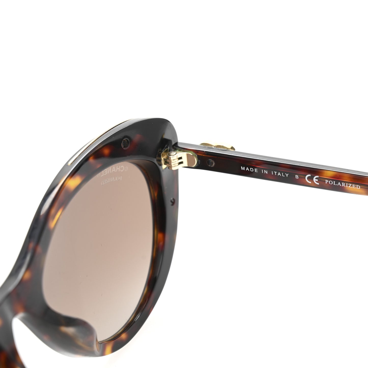 Acetate Polarized Cat Eye CC Sunglasses 5432-A Tortoise