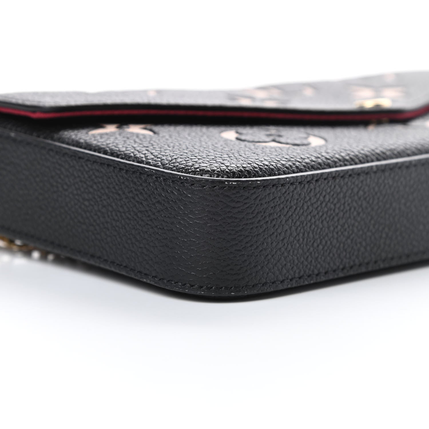 Louis Vuitton Empreinte Monogram Giant Felicie Pochette Black Beige 9 of 11