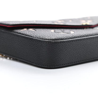 Louis Vuitton Empreinte Monogram Giant Felicie Pochette Black Beige 9 of 11