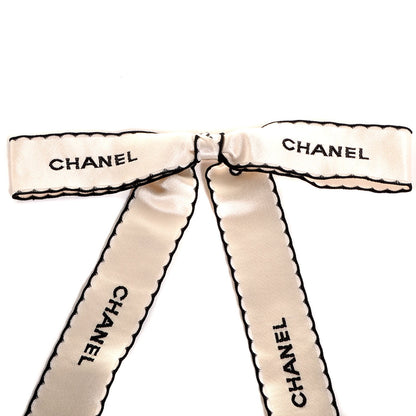 Chanel Ribbon Brooch White 3 of 6