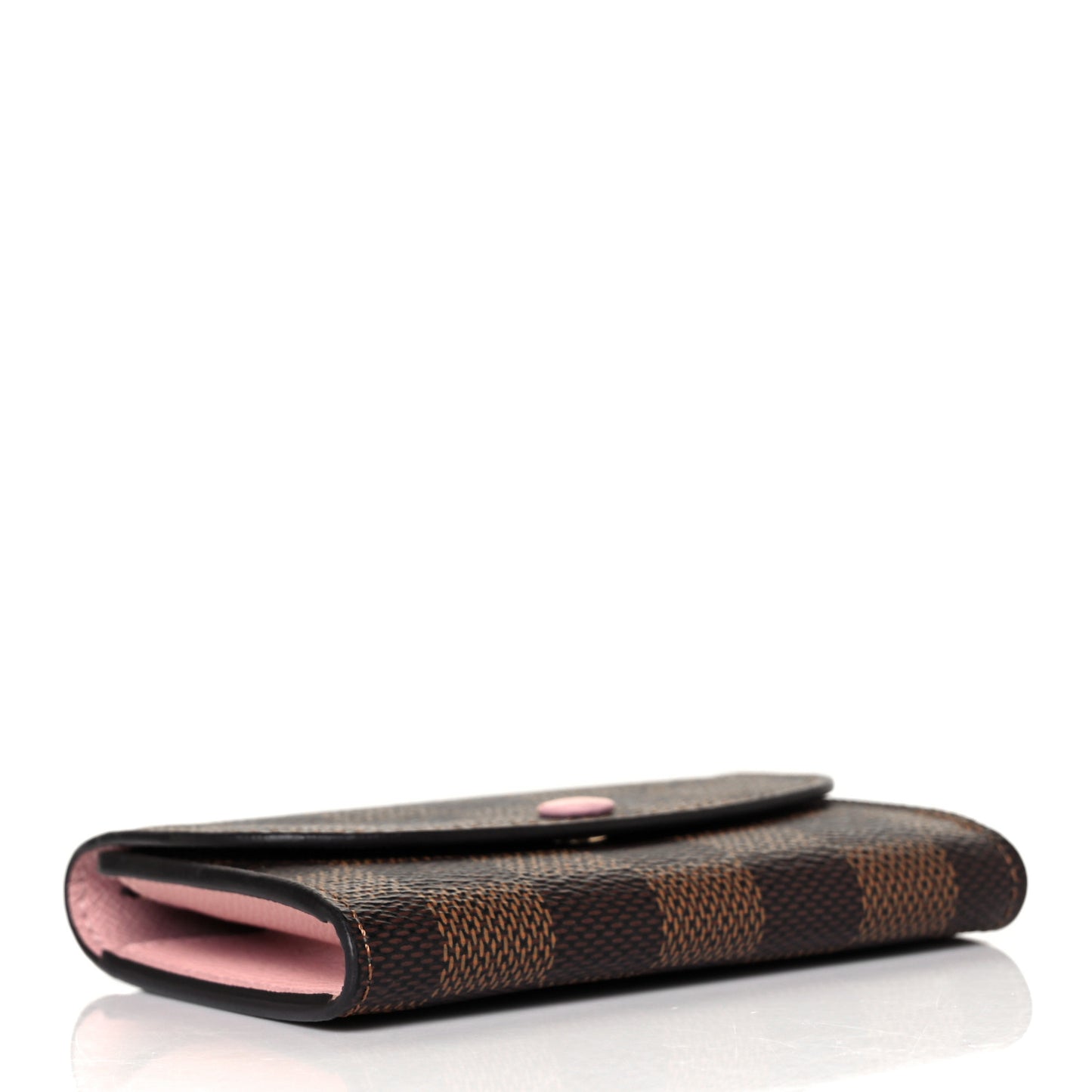 Damier Ebene Rosalie Coin Purse Rose Ballerine