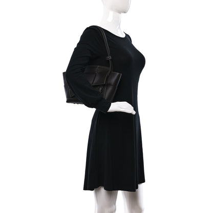 Bottega Veneta French Calfskin Maxi Intrecciato Small Arco Black 2 of 9