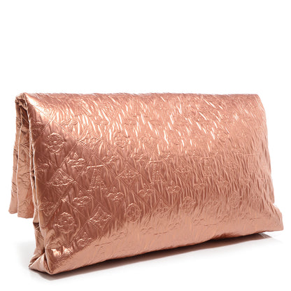 Louis Vuitton Jacquard Quilted Monogram Limelight Clutch GM Rose Gold 3 of 7