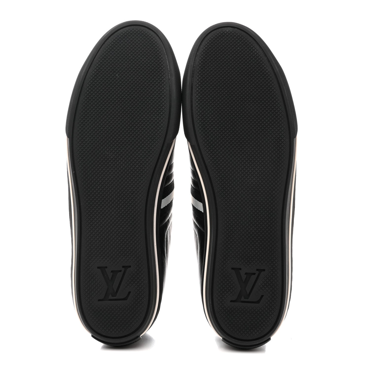 Louis Vuitton Calfskin Mens Cosmos Sneakers 8 Black 6 of 12