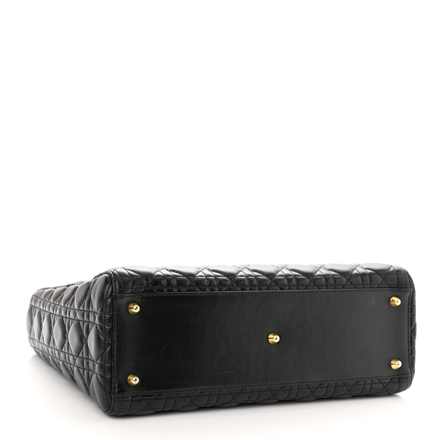 Christian Dior Lambskin Cannage Large Lady Dior Black 4 of 10