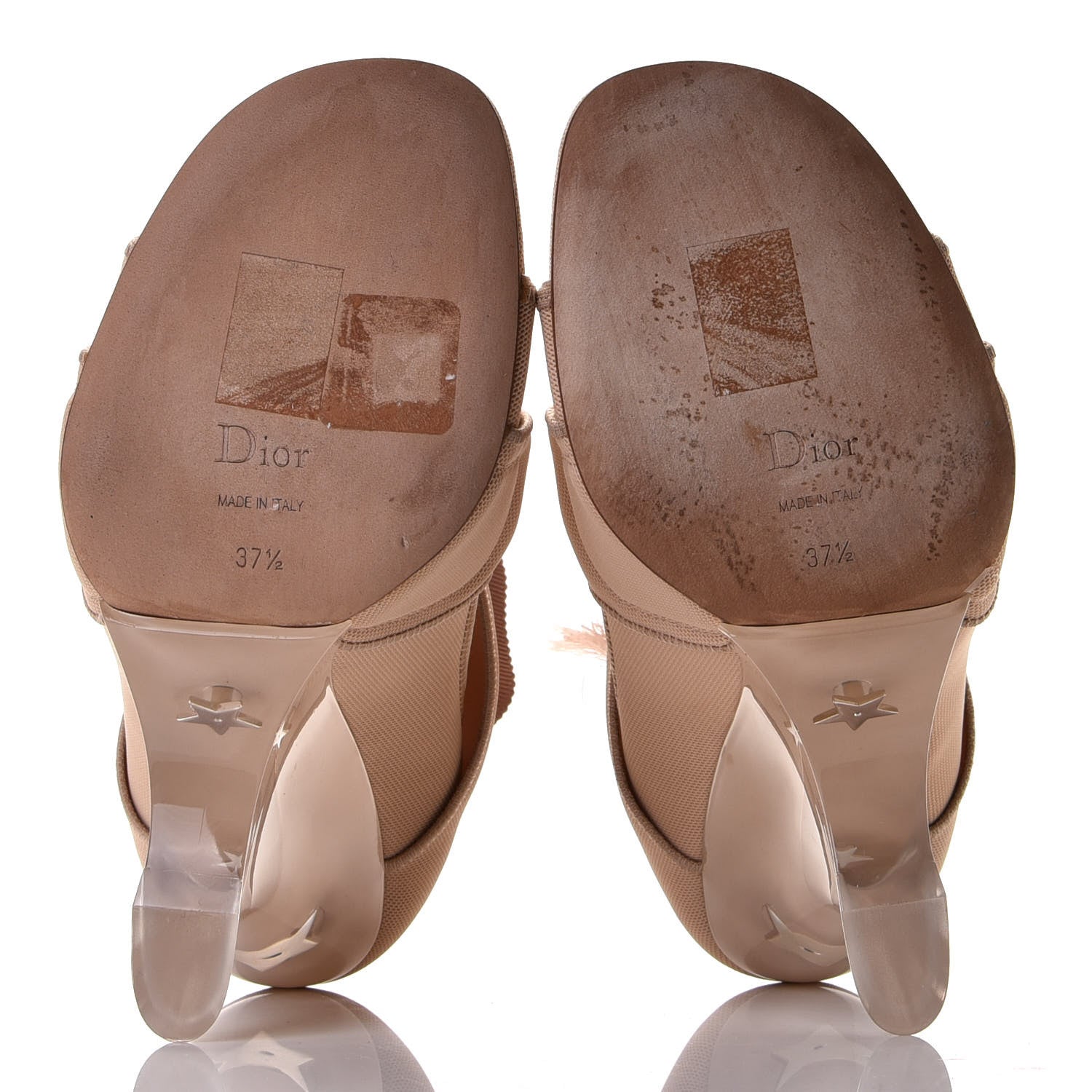 Christian Dior Micro Resille Alena Etoile Sandals 37.5 Nude 7 of 8