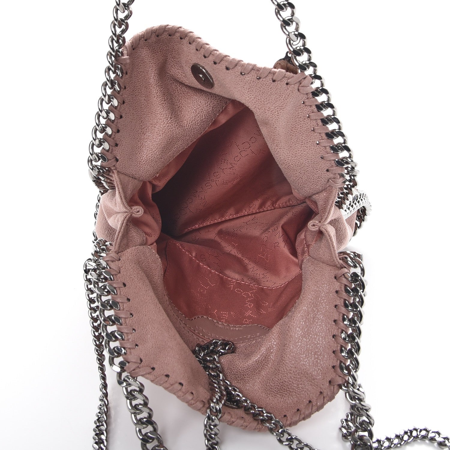 Stella McCartney Shaggy Deer Mini Falabella Fold Over Tote Pink 5 of 7