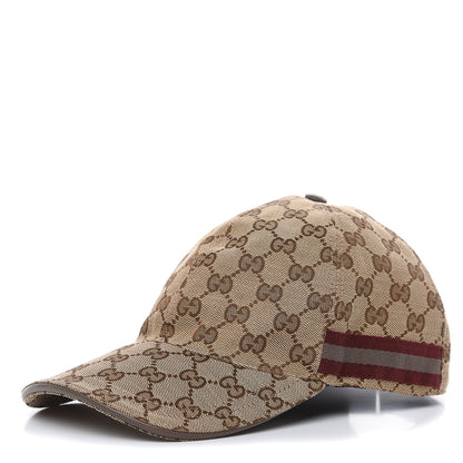 Gucci Monogram Web Baseball Hat M Brown 1 of 6