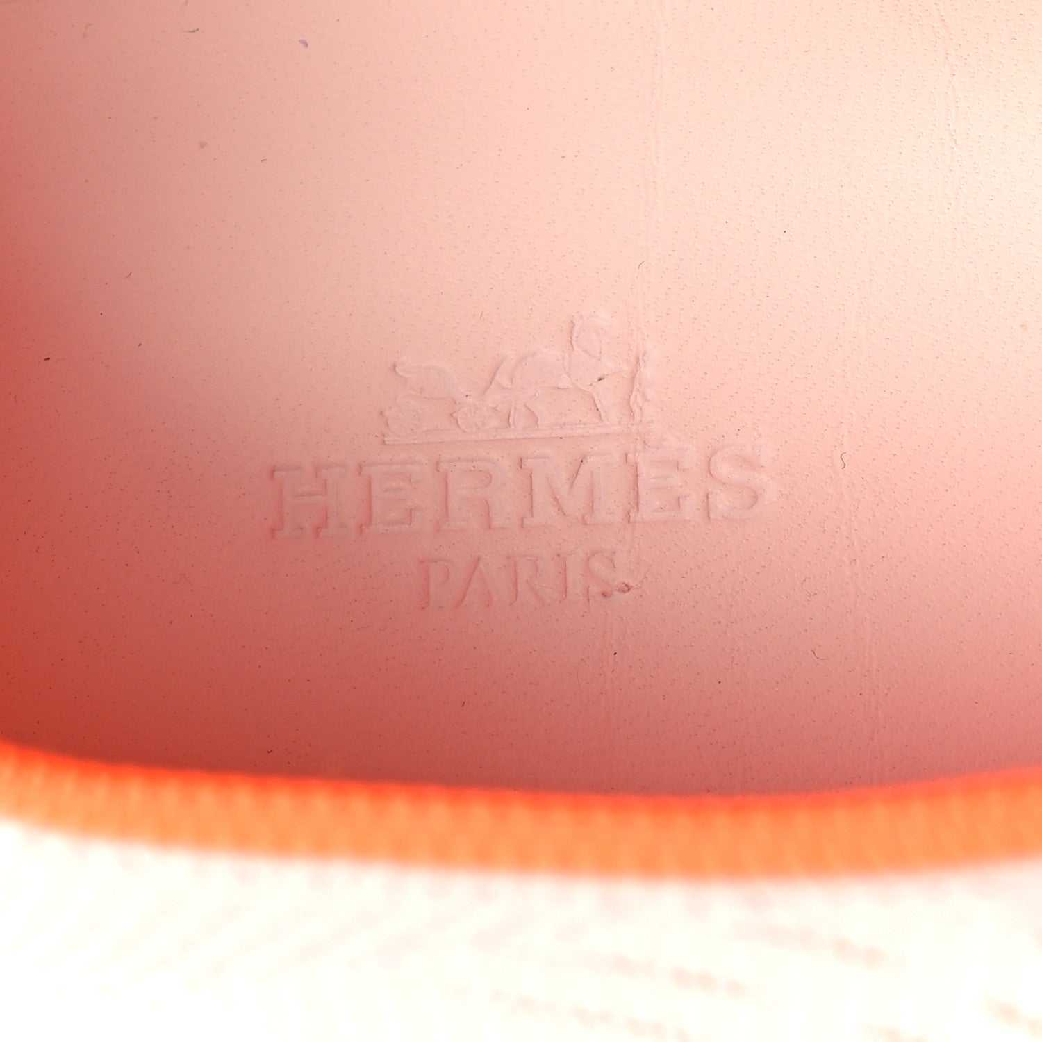 Hermes Technical Canvas Goatskin Womens Eclair Sneakers 40 White Orange 8 of 9