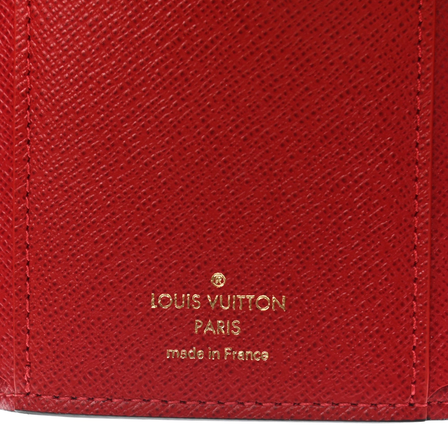 Damier Ebene Victorine Wallet Red