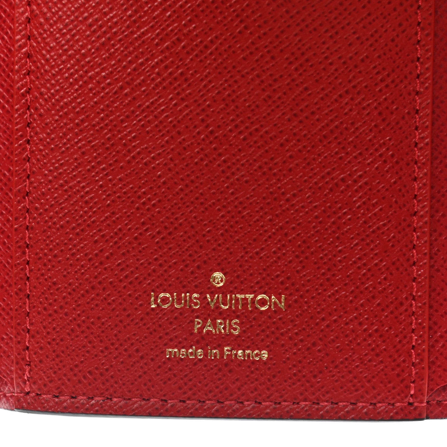 Louis Vuitton Damier Ebene Victorine Wallet Red 6 of 7