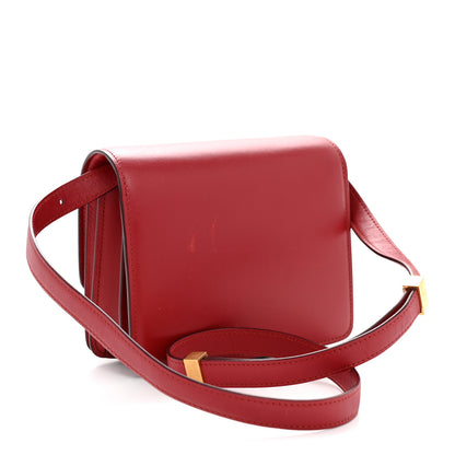 Celine Smooth Calfskin Small Classic Box Flap Bag Red 3 of 13