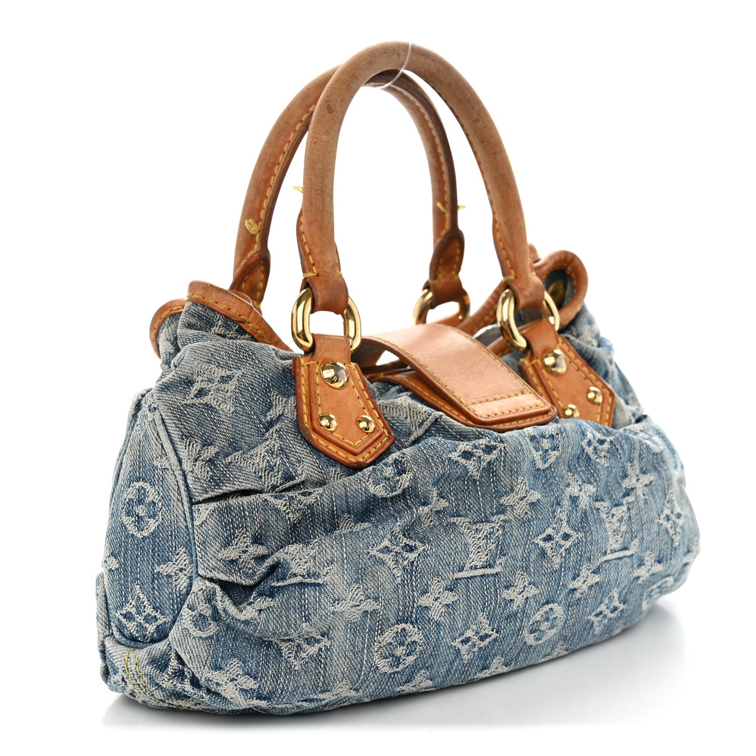 Louis Vuitton Monogram Denim Pleaty Blue 2 of 12